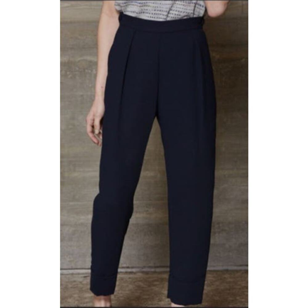 Rachel comey westside navy blue pleated pants womens size 8